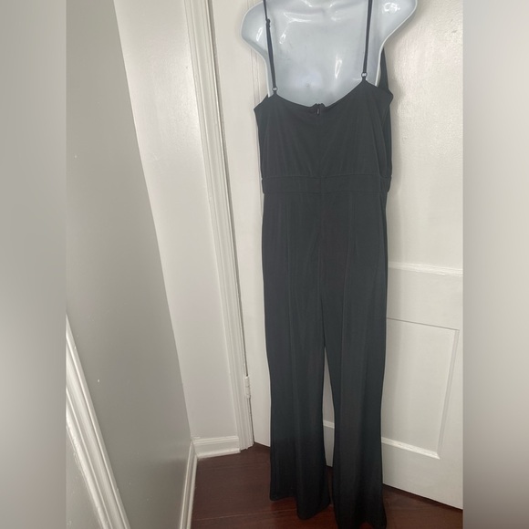 JASON WU NWT Emmett Jeweled Strap Cowl Neck Black Jumpsuit - Picture 9 of 13